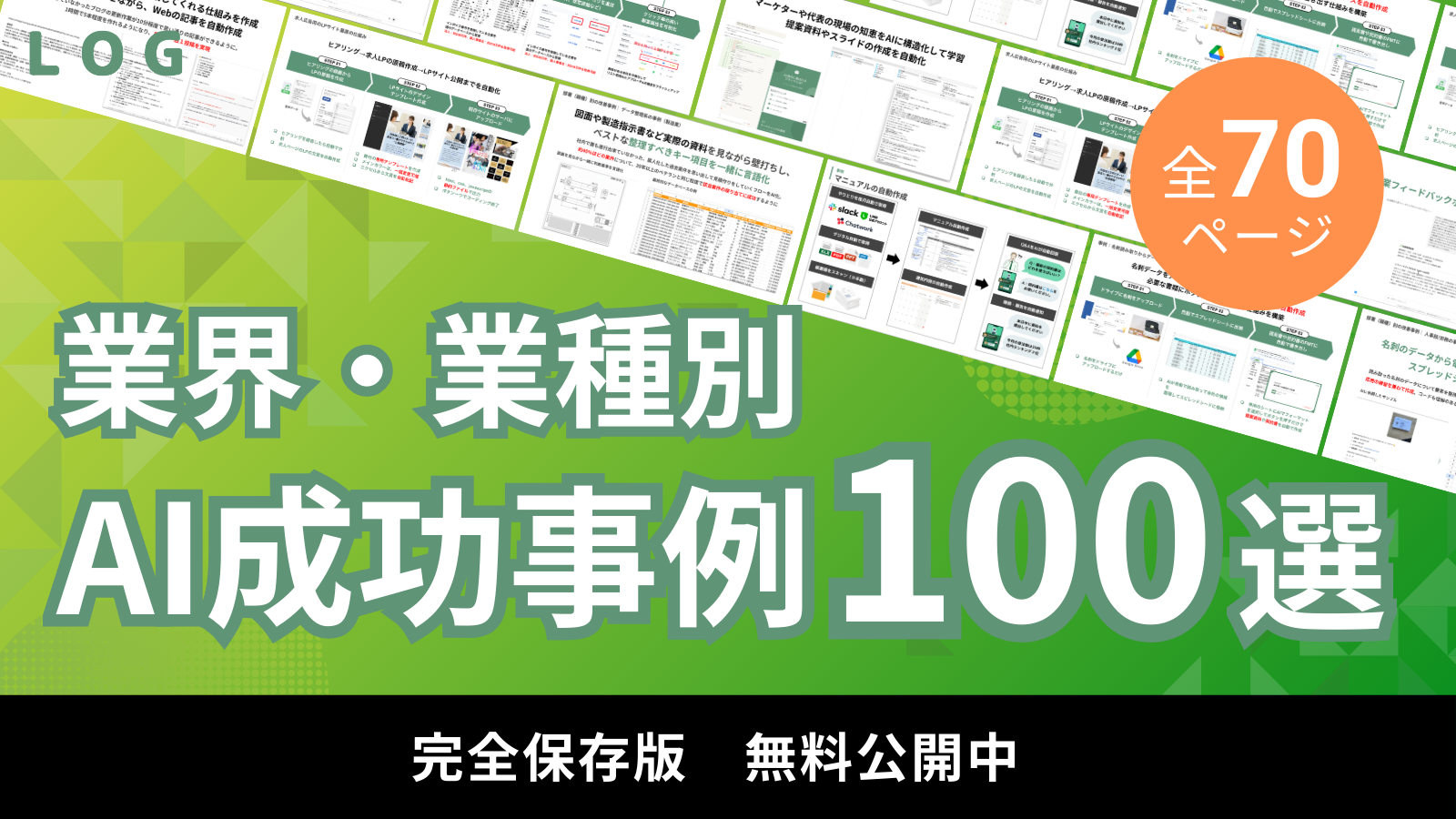 業界・業種別AI成功事例100選